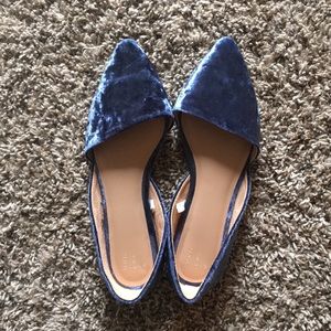 a new day Shoes - Indigo Velour Flats a new day Shoes - Indigo Velour Flats